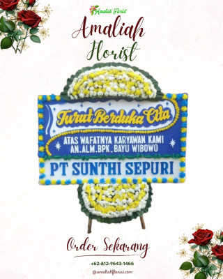 Papan Bunga Duka di Tugu Selatan